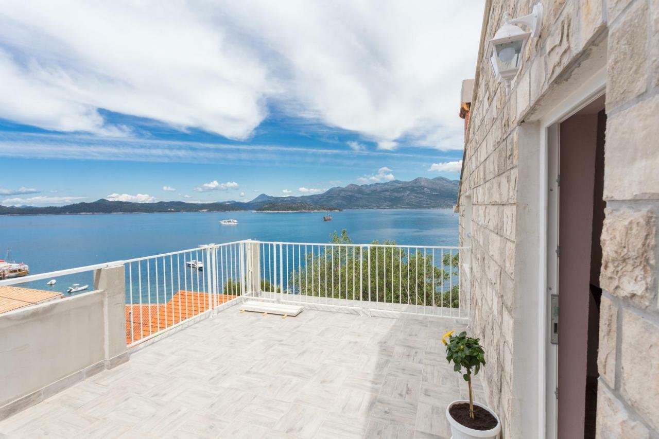 New Apartment With Terrace And Sea View Lopud Exterior foto